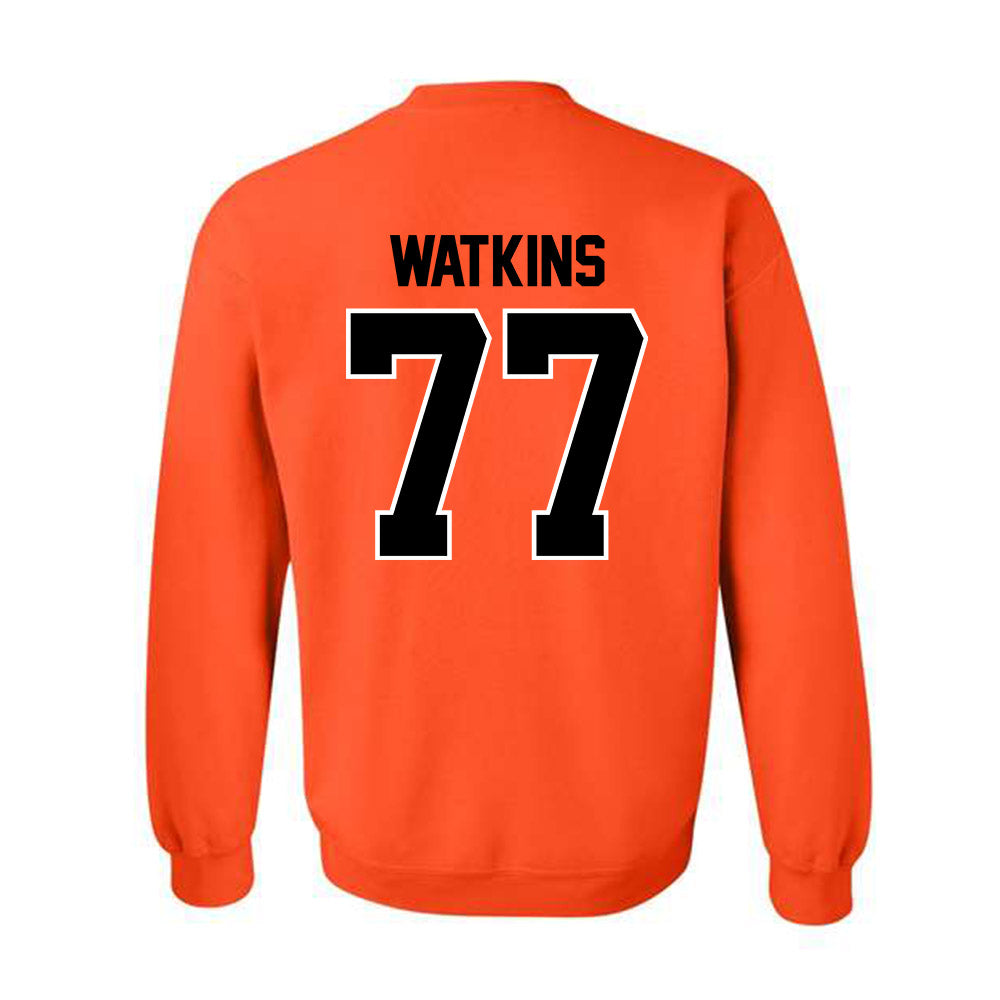 Oklahoma State - NCAA Baseball : Hunter Watkins - Classic Shersey Crewneck Sweatshirt-1
