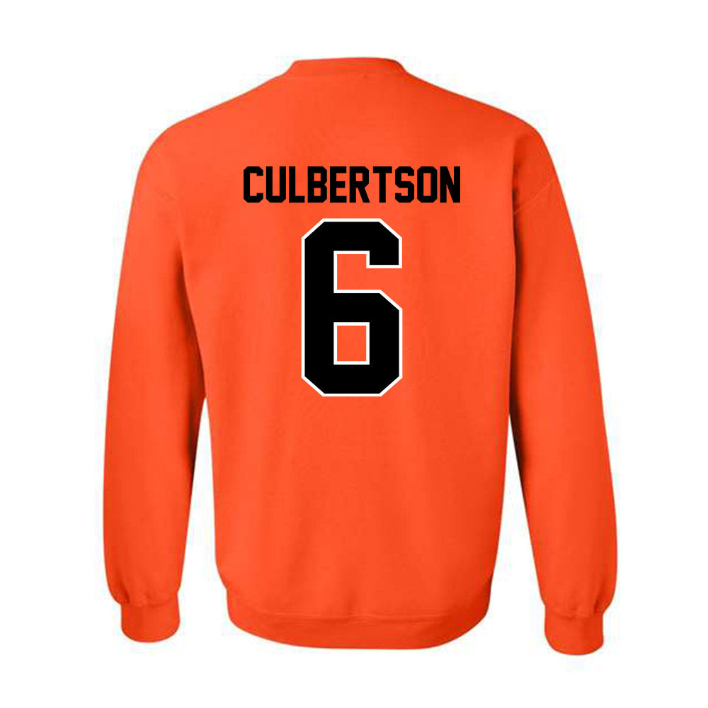 Oklahoma State - NCAA Baseball : Drew Culbertson - Classic Shersey Crewneck Sweatshirt-1