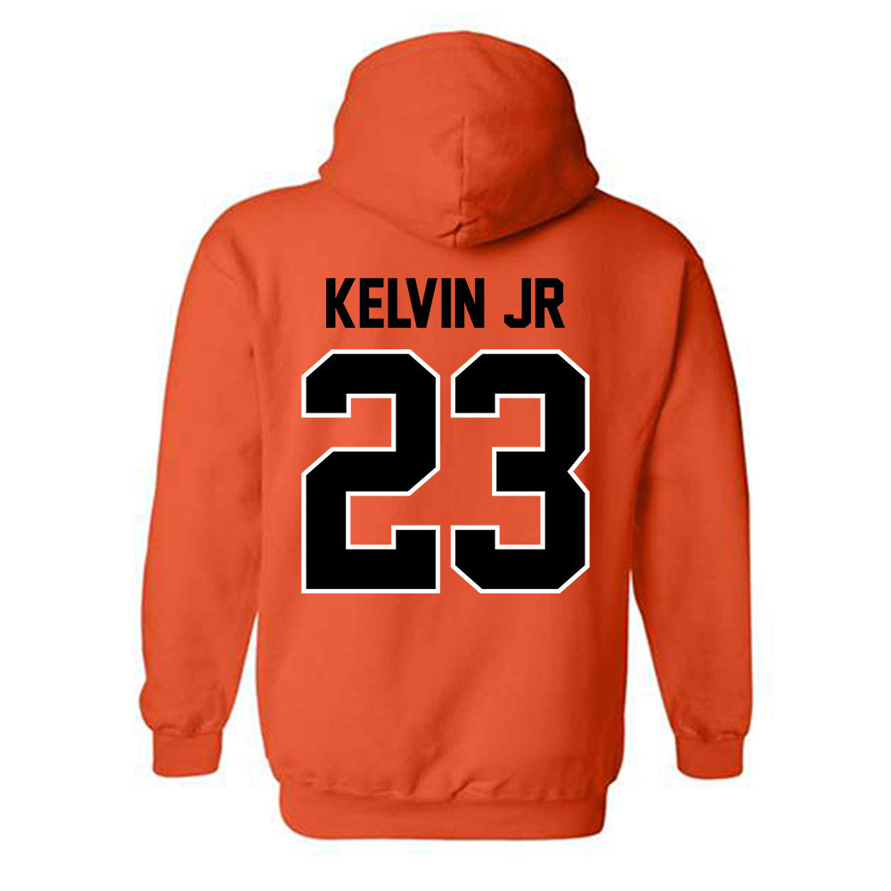 Oklahoma State - NCAA Men's Basketball : Mikey Kelvin Jr - Classic Shersey Hooded Sweatshirt-1