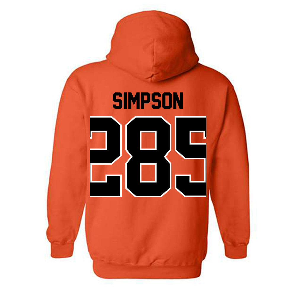 Oklahoma State - NCAA Wrestling : Hayden Simpson - Classic Shersey Hooded Sweatshirt-1