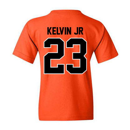 Oklahoma State - NCAA Men's Basketball : Mikey Kelvin Jr - Classic Shersey Youth T-Shirt-1