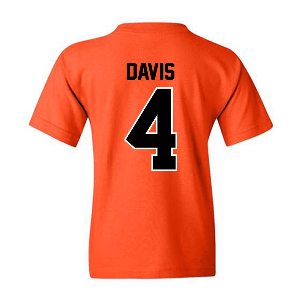 Oklahoma State - NCAA Men's Basketball : Davonte Davis - Classic Shersey Youth T-Shirt-1