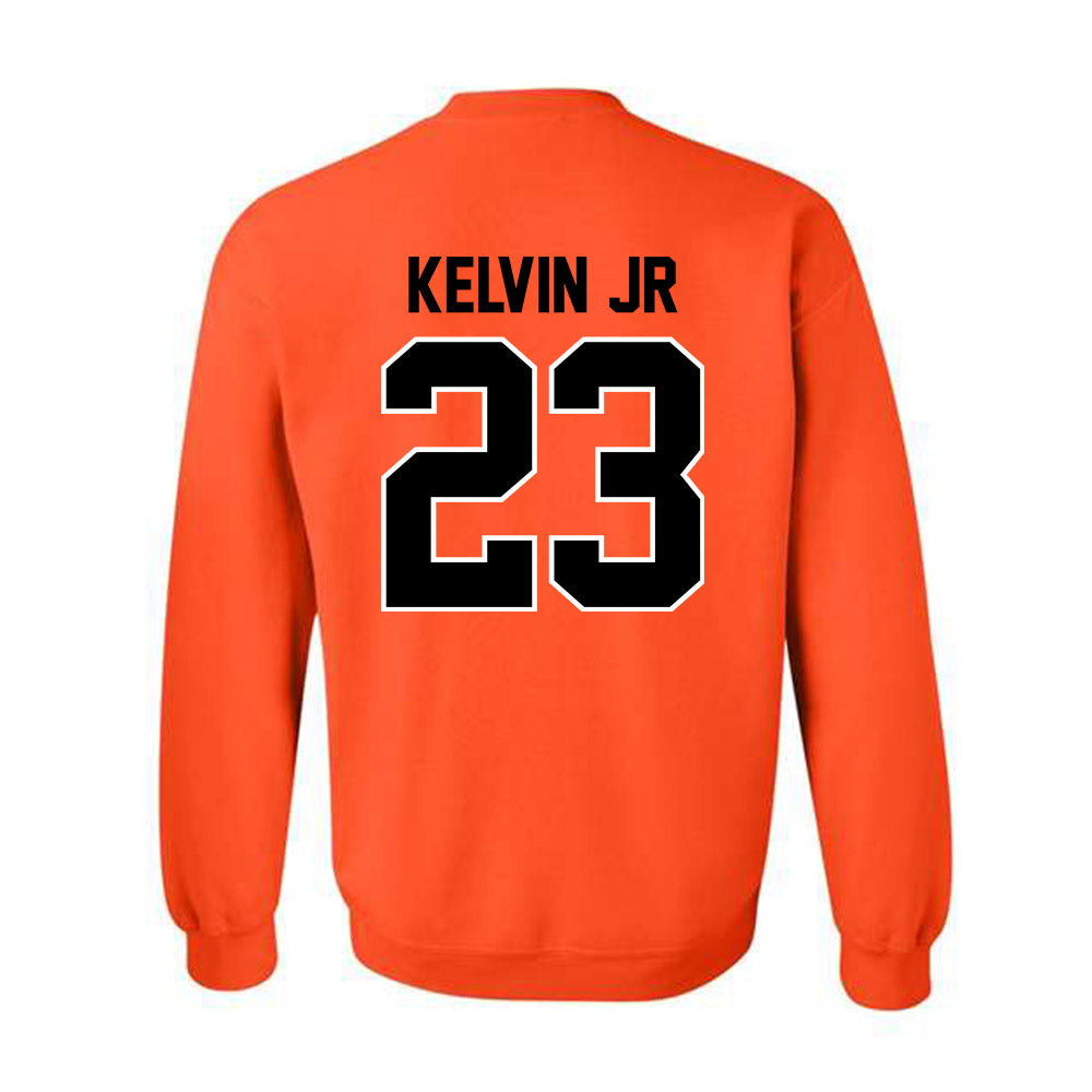 Oklahoma State - NCAA Men's Basketball : Mikey Kelvin Jr - Classic Shersey Crewneck Sweatshirt-1