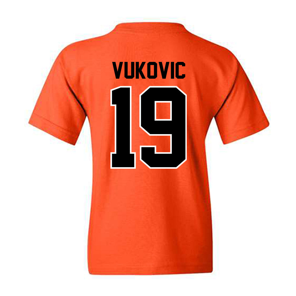 Oklahoma State - NCAA Men's Basketball : Andrija Vukovic - Classic Shersey Youth T-Shirt-1