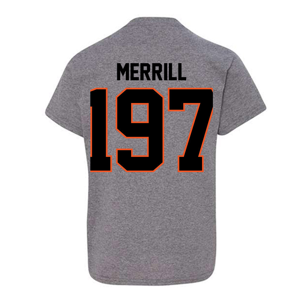 Oklahoma State - NCAA Wrestling : Cody Merrill - Classic Shersey Youth T-Shirt-1