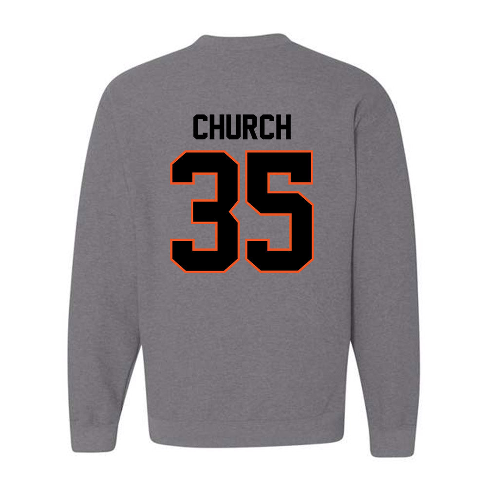 Oklahoma State - NCAA Men's Basketball : Weston Church - Classic Shersey Crewneck Sweatshirt