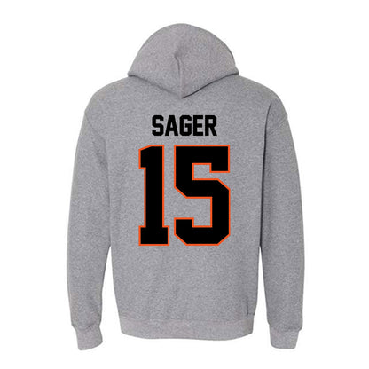 Oklahoma State - NCAA Men's Basketball : Carson Sager - Classic Shersey Hooded Sweatshirt