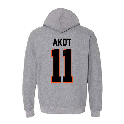 Oklahoma State - NCAA Women's Basketball : Achol Akot - Classic Shersey Hooded Sweatshirt-1