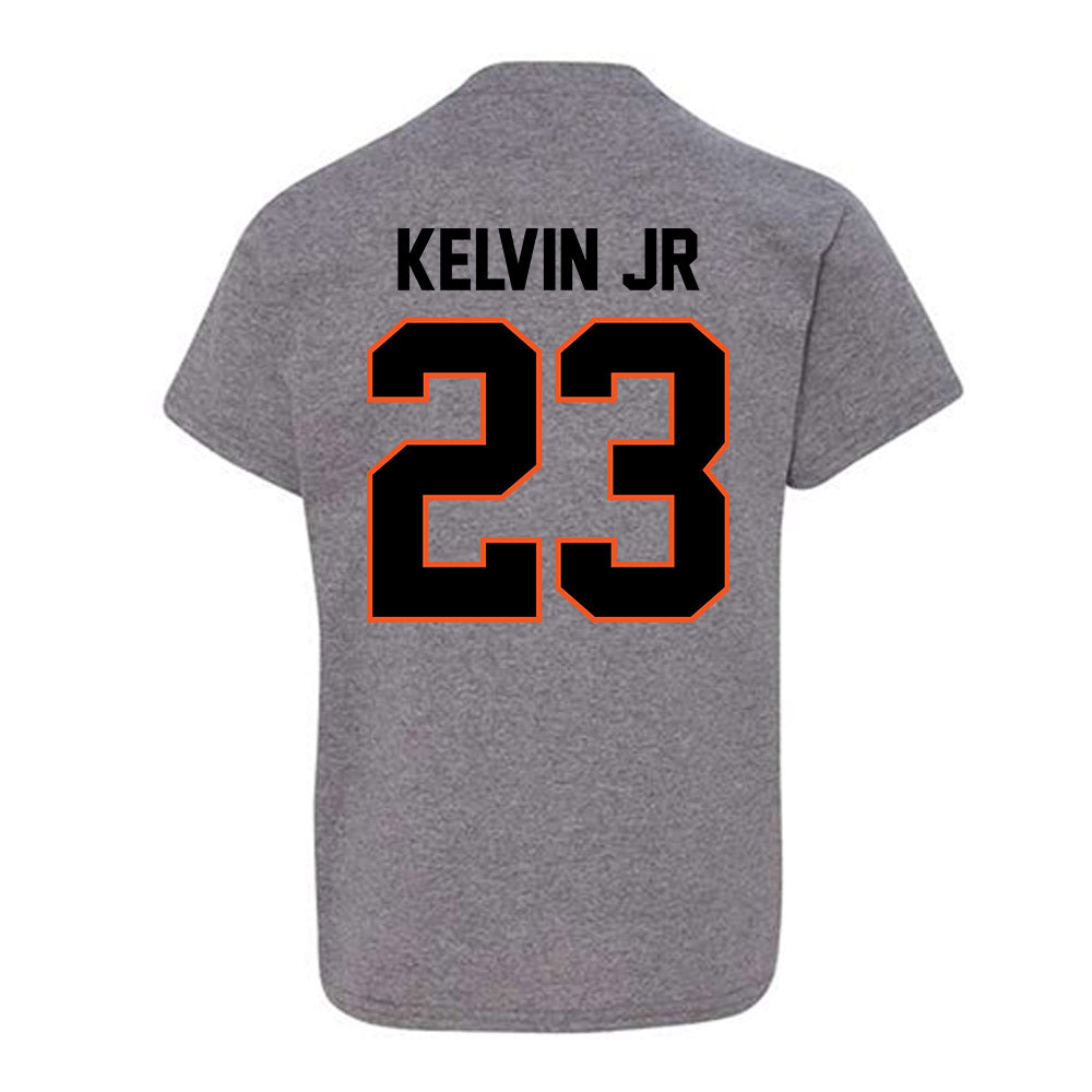 Oklahoma State - NCAA Men's Basketball : Mikey Kelvin Jr - Classic Shersey Youth T-Shirt-1