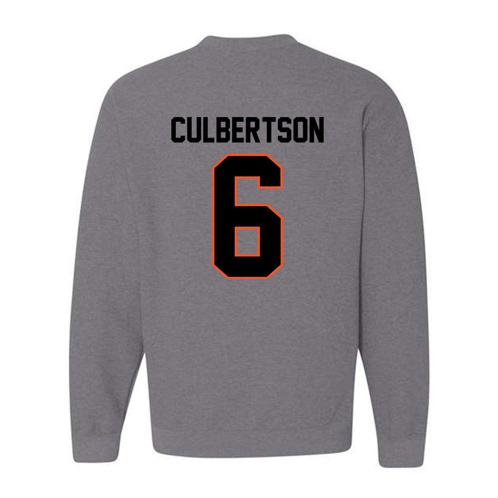 Oklahoma State - NCAA Baseball : Drew Culbertson - Classic Shersey Crewneck Sweatshirt-1