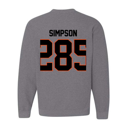 Oklahoma State - NCAA Wrestling : Hayden Simpson - Classic Shersey Crewneck Sweatshirt-1
