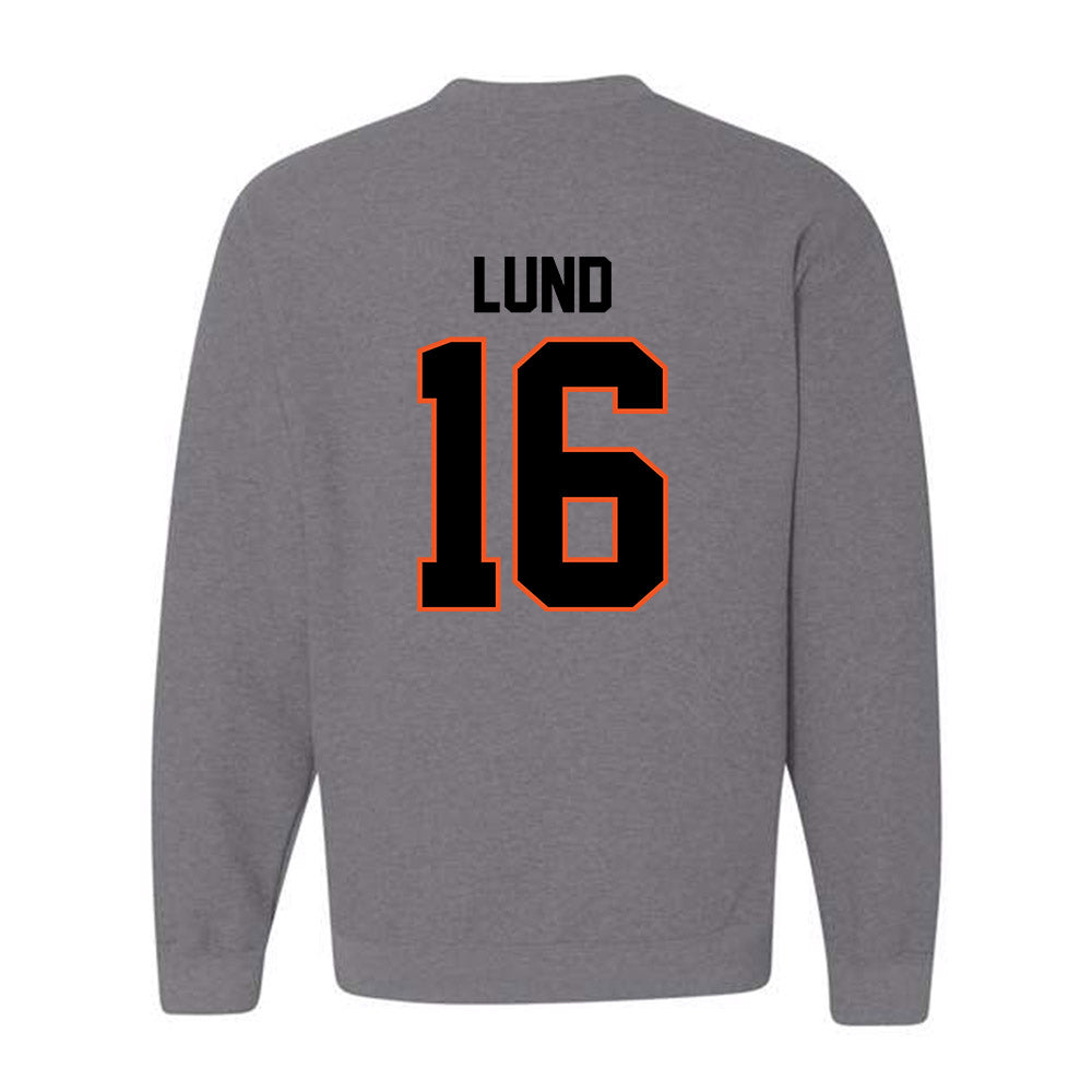 Oklahoma State - NCAA Baseball : Ethan Lund - Classic Shersey Crewneck Sweatshirt-1