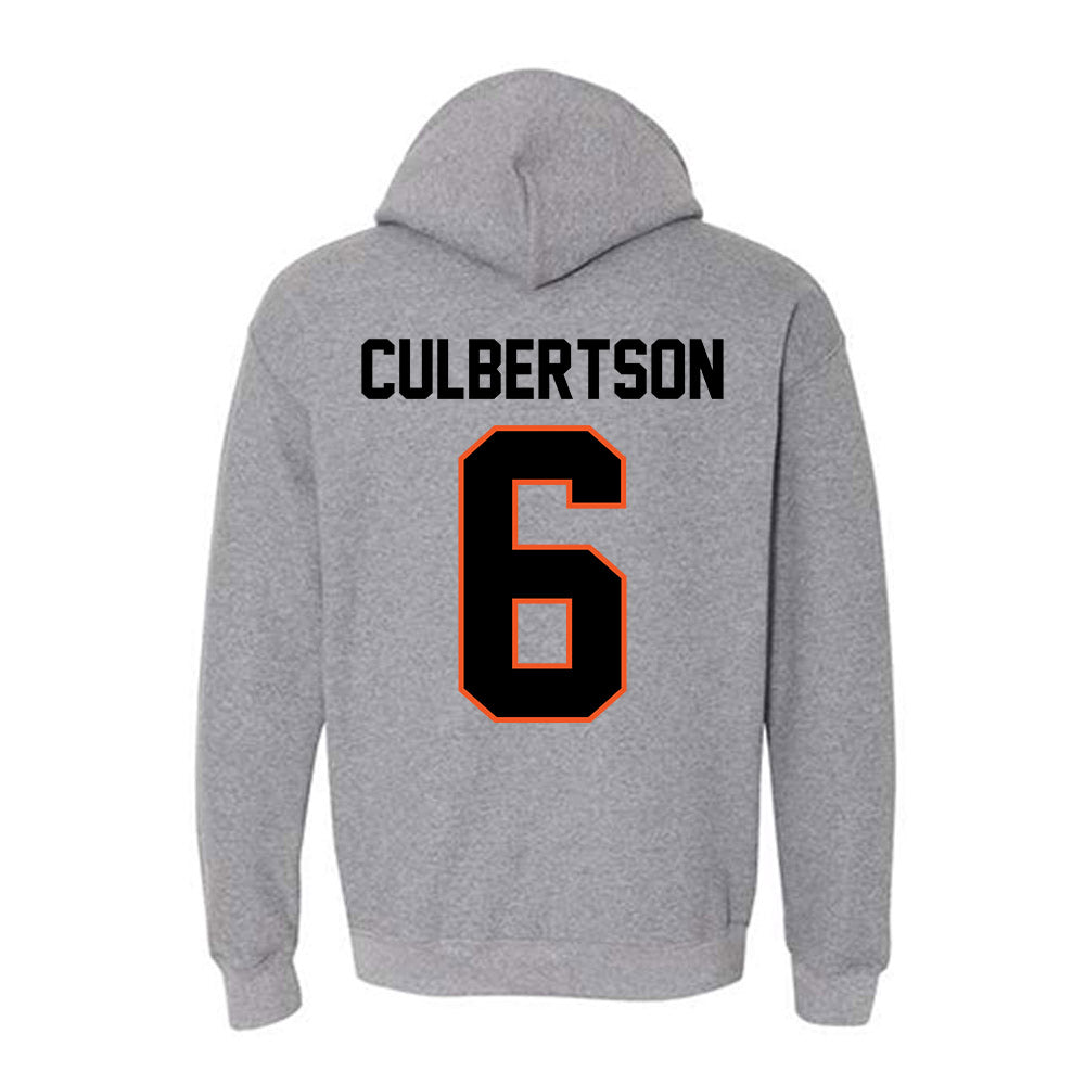 Oklahoma State - NCAA Baseball : Drew Culbertson - Classic Shersey Hooded Sweatshirt-1