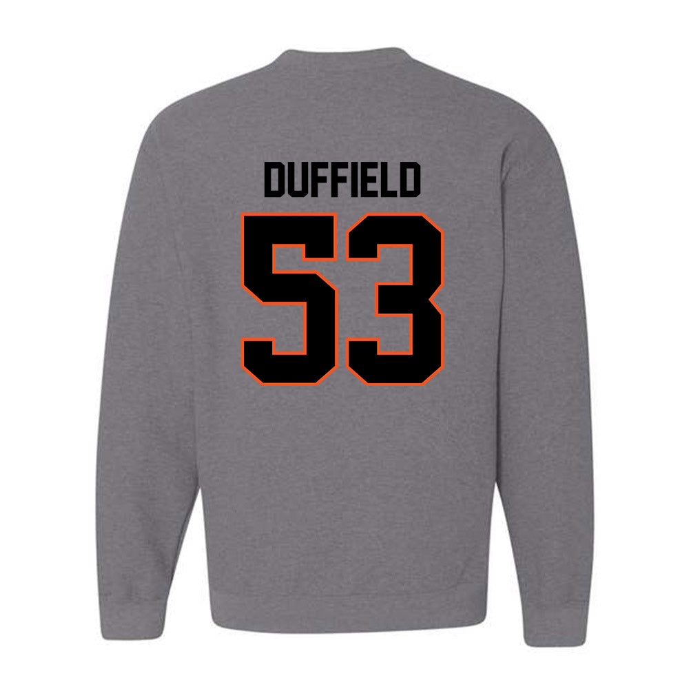 Oklahoma State - NCAA Football : Jaxson Duffield - Classic Shersey Crewneck Sweatshirt-1