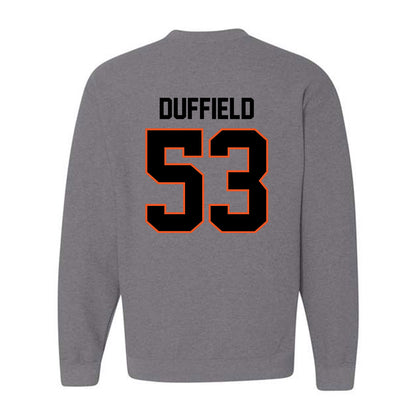 Oklahoma State - NCAA Football : Jaxson Duffield - Classic Shersey Crewneck Sweatshirt-1