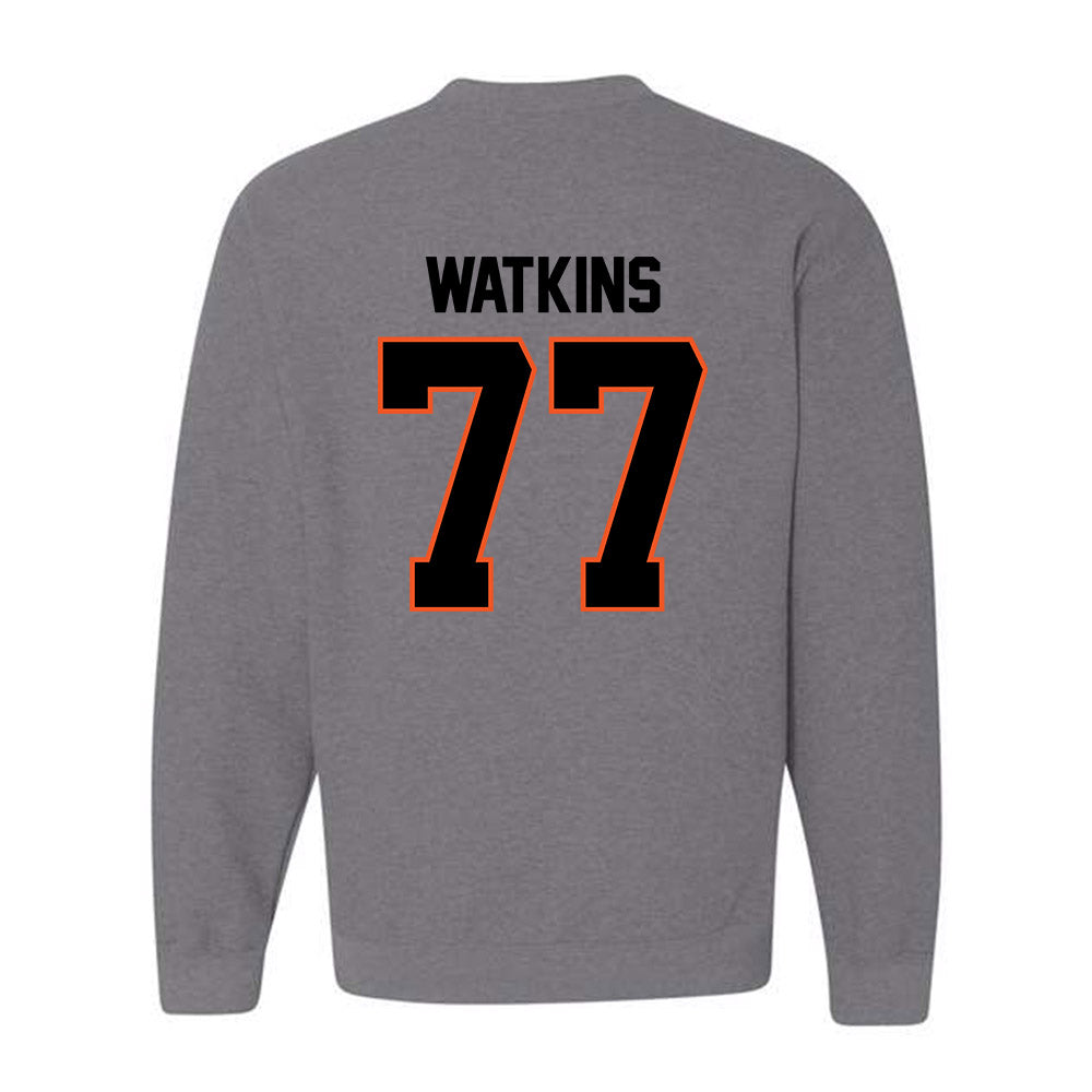 Oklahoma State - NCAA Baseball : Hunter Watkins - Classic Shersey Crewneck Sweatshirt-1