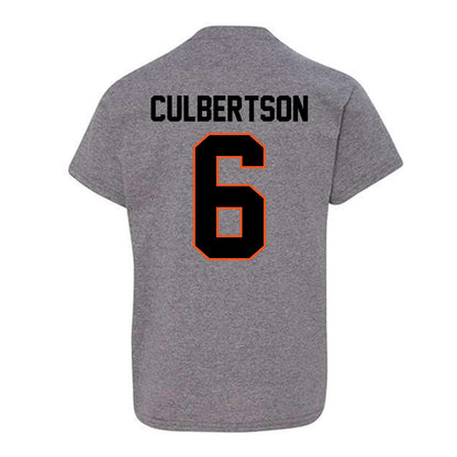 Oklahoma State - NCAA Baseball : Drew Culbertson - Classic Shersey Youth T-Shirt-1