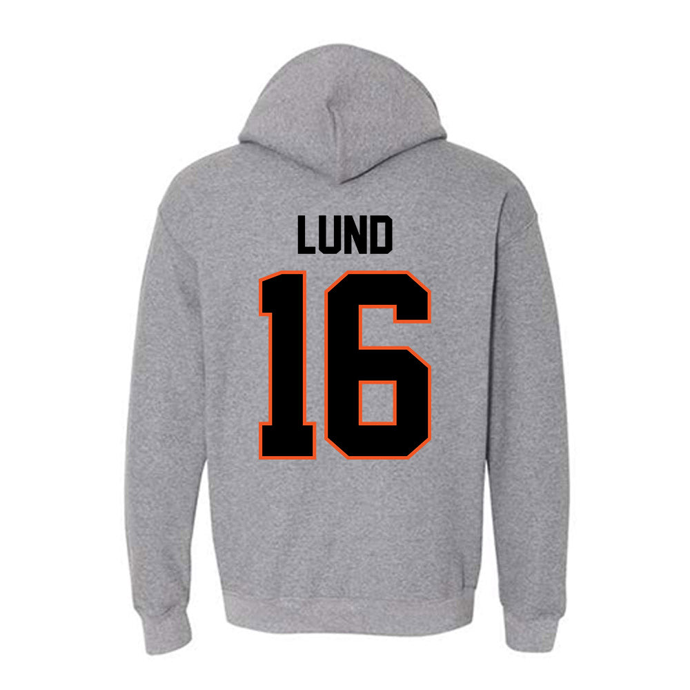 Oklahoma State - NCAA Baseball : Ethan Lund - Classic Shersey Hooded Sweatshirt-1
