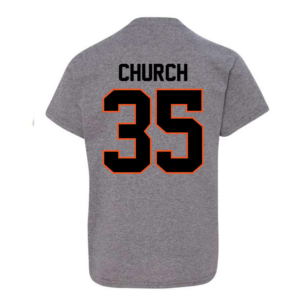 Oklahoma State - NCAA Men's Basketball : Weston Church - Classic Shersey Youth T-Shirt