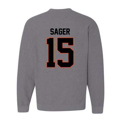 Oklahoma State - NCAA Men's Basketball : Carson Sager - Classic Shersey Crewneck Sweatshirt