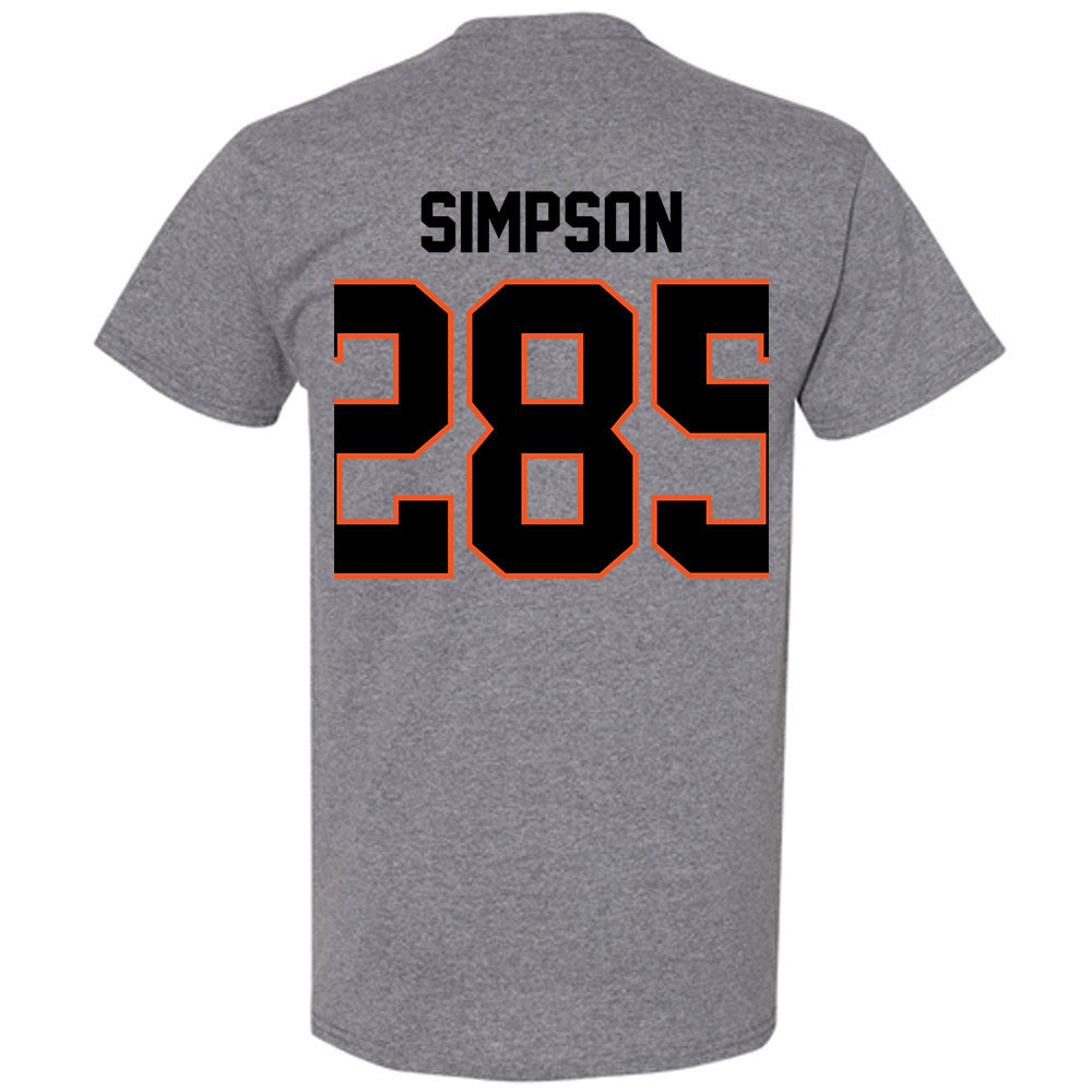 Oklahoma State - NCAA Wrestling : Hayden Simpson - Classic Shersey T-Shirt-1