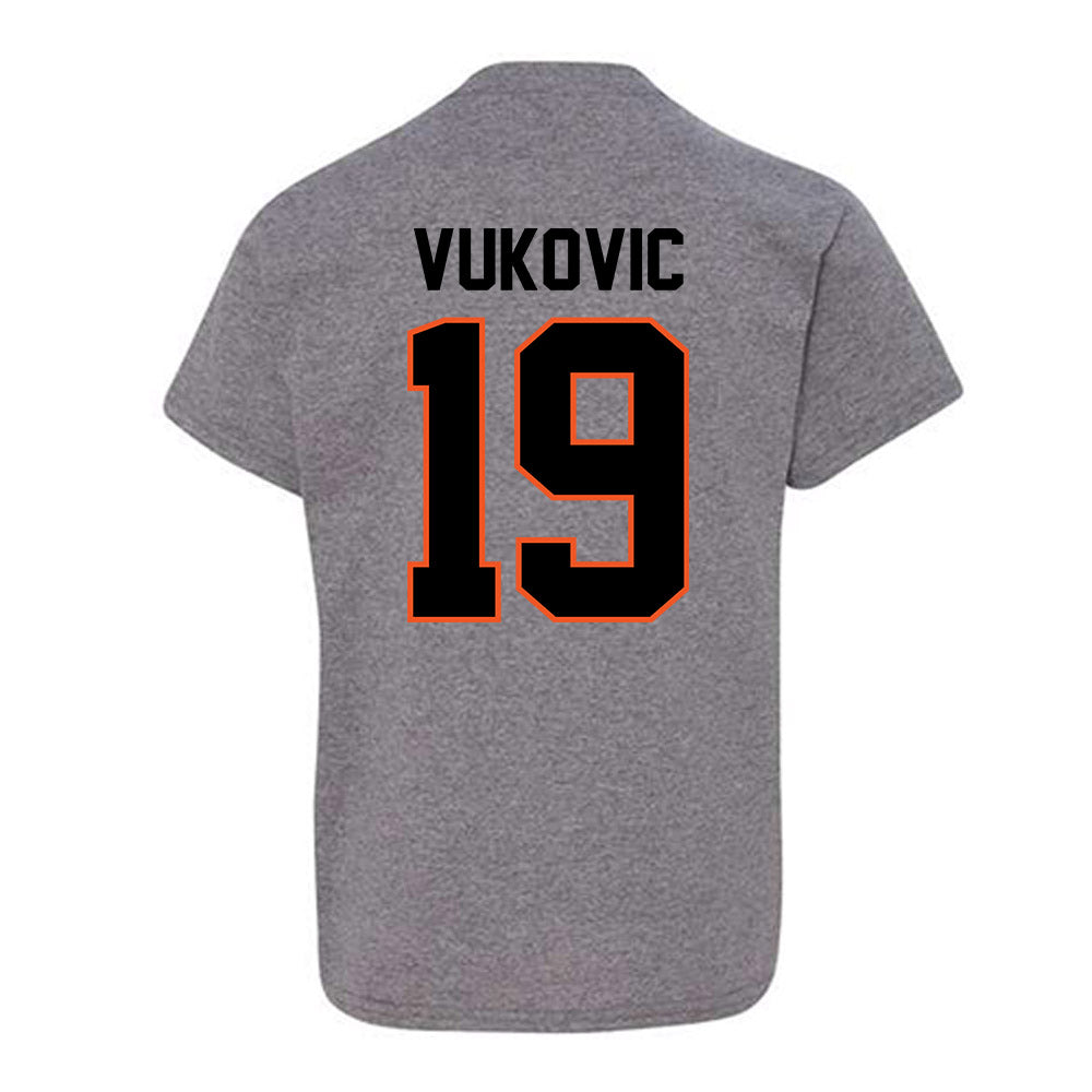 Oklahoma State - NCAA Men's Basketball : Andrija Vukovic - Classic Shersey Youth T-Shirt-1