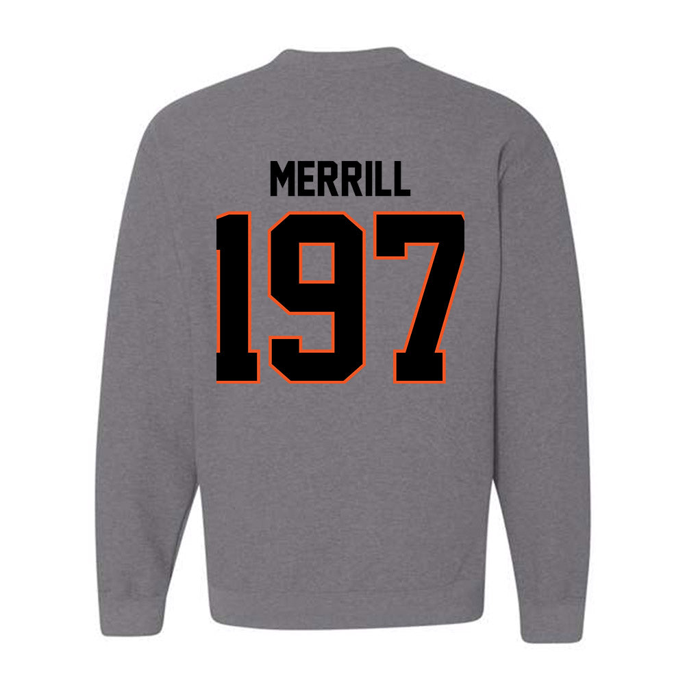 Oklahoma State - NCAA Wrestling : Cody Merrill - Classic Shersey Crewneck Sweatshirt-1