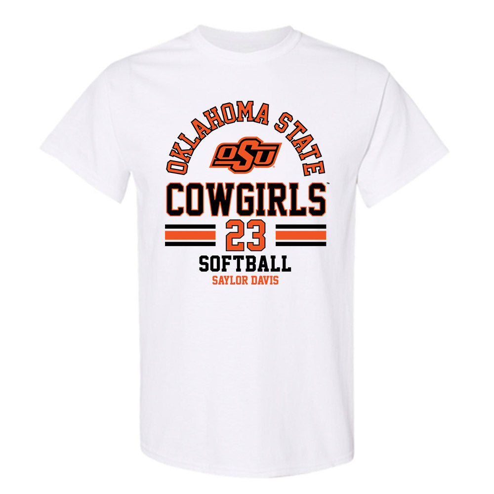 Oklahoma State - NCAA Softball : Saylor Davis - Classic Fashion Shersey T-Shirt