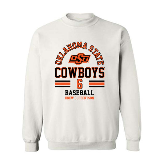 Oklahoma State - NCAA Baseball : Drew Culbertson - Classic Fashion Shersey Crewneck Sweatshirt-0