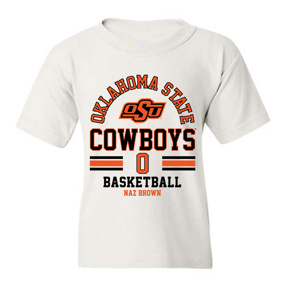 Oklahoma State - NCAA Men's Basketball : Naz Brown - Classic Fashion Shersey Youth T-Shirt