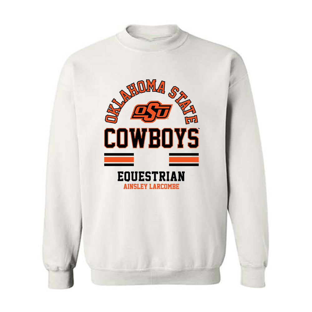 Oklahoma State - NCAA Equestrian : Ainsley Larcombe - Classic Fashion Shersey Crewneck Sweatshirt-0