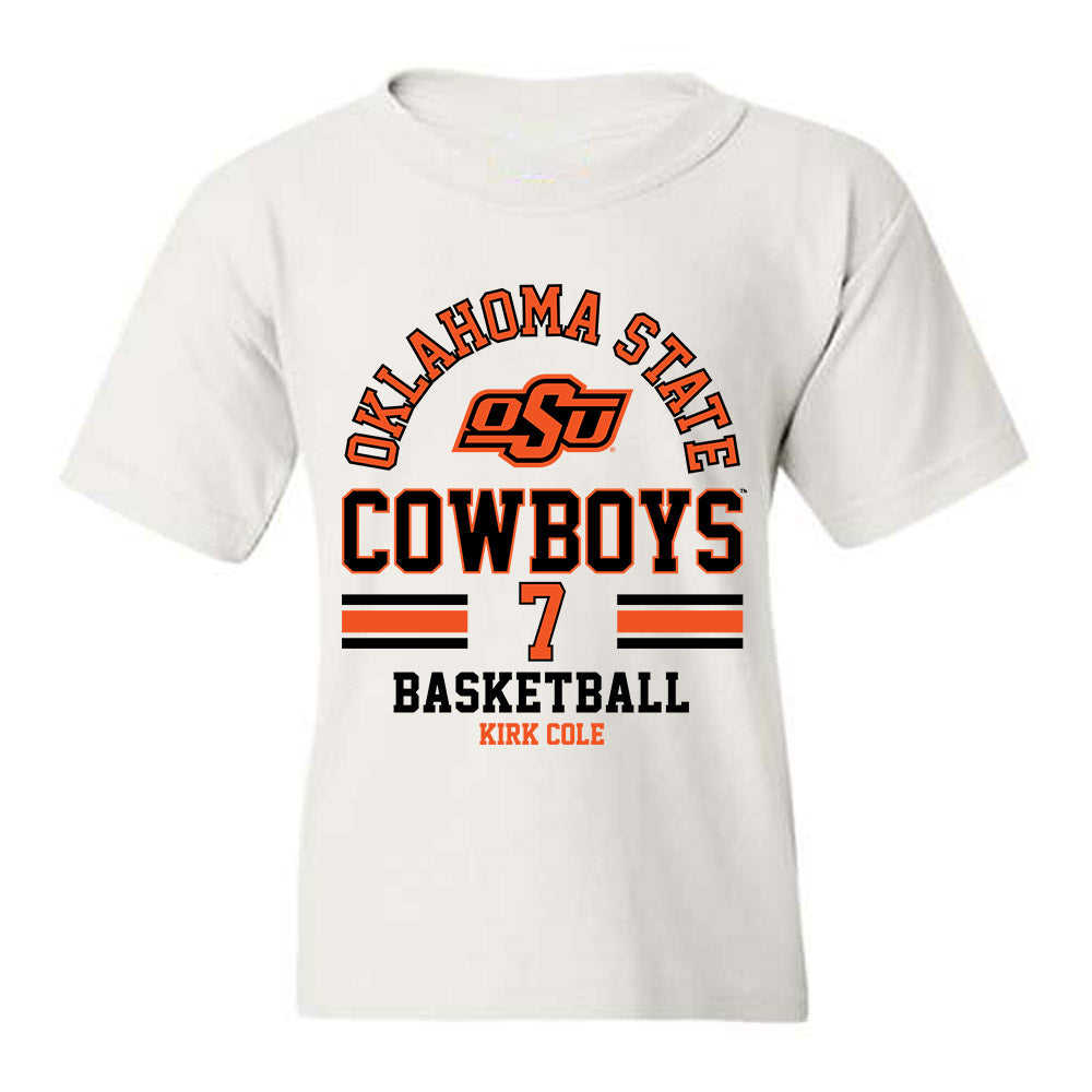 Oklahoma State - NCAA Men's Basketball : Kirk Cole - Classic Fashion Shersey Youth T-Shirt-0