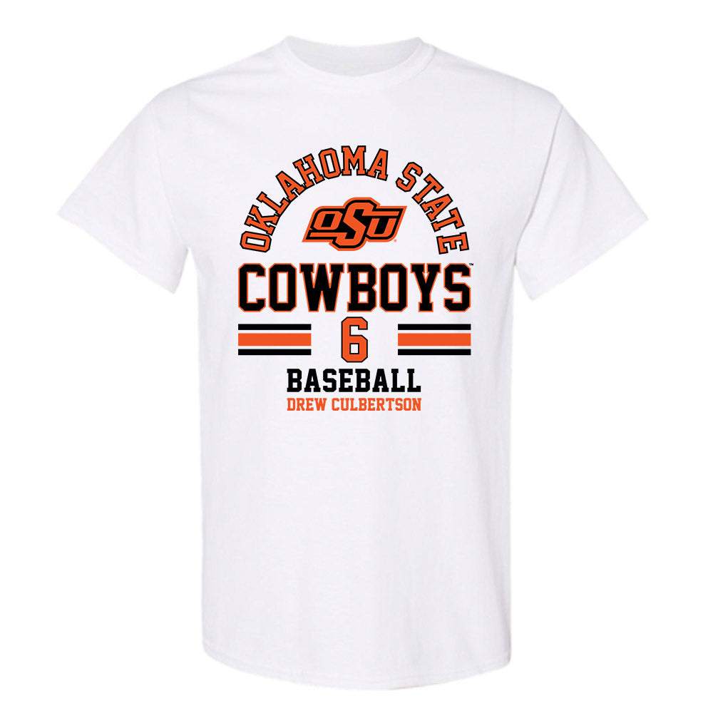 Oklahoma State - NCAA Baseball : Drew Culbertson - Classic Fashion Shersey T-Shirt-0