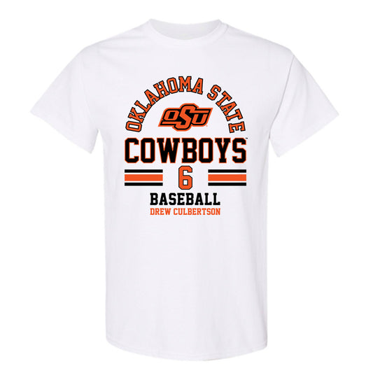 Oklahoma State - NCAA Baseball : Drew Culbertson - Classic Fashion Shersey T-Shirt-0