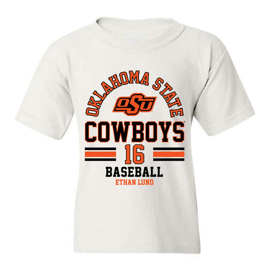 Oklahoma State - NCAA Baseball : Ethan Lund - Classic Fashion Shersey Youth T-Shirt-0