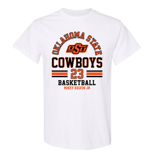 Oklahoma State - NCAA Men's Basketball : Mikey Kelvin Jr - Classic Fashion Shersey T-Shirt-0