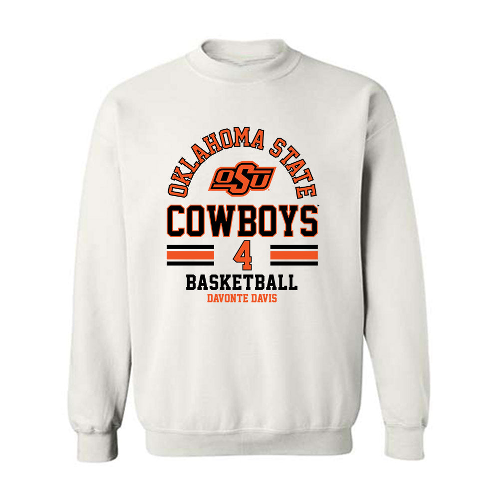 Oklahoma State - NCAA Men's Basketball : Davonte Davis - Classic Fashion Shersey Crewneck Sweatshirt-0