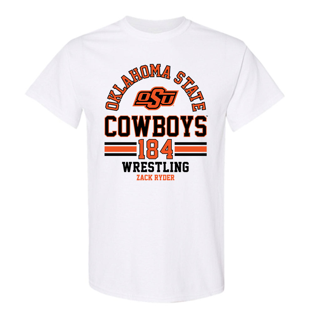 Oklahoma State - NCAA Wrestling : Zack Ryder - Classic Fashion Shersey T-Shirt-0