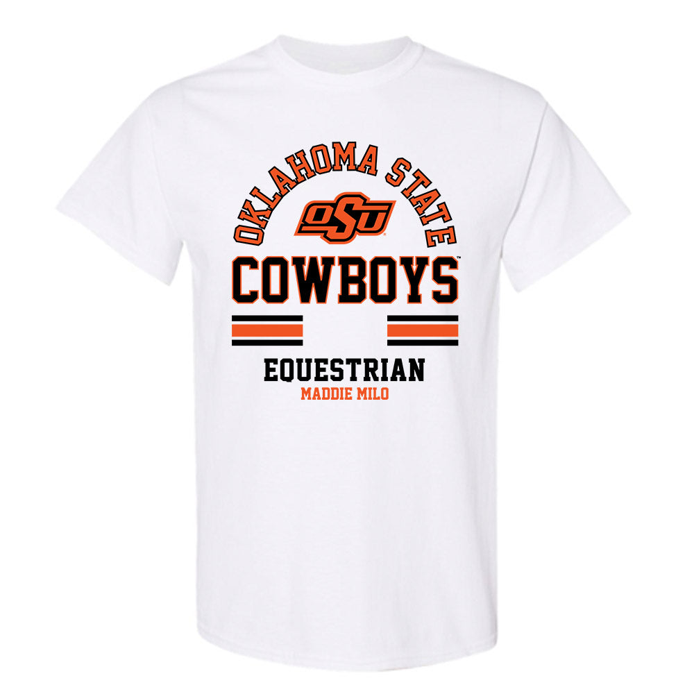 Oklahoma State - NCAA Equestrian : Maddie Milo - Classic Fashion Shersey T-Shirt-0