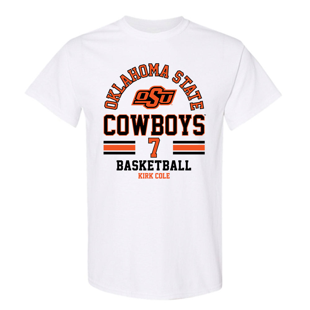 Oklahoma State - NCAA Men's Basketball : Kirk Cole - Classic Fashion Shersey T-Shirt-0