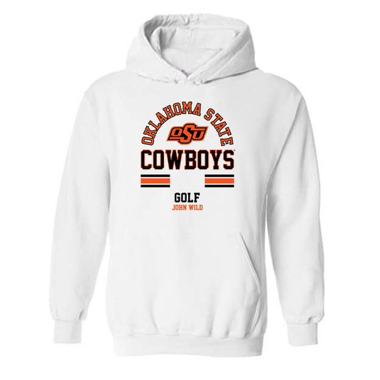 Oklahoma State - NCAA Men's Golf : John Wild - Classic Fashion Shersey Hooded Sweatshirt