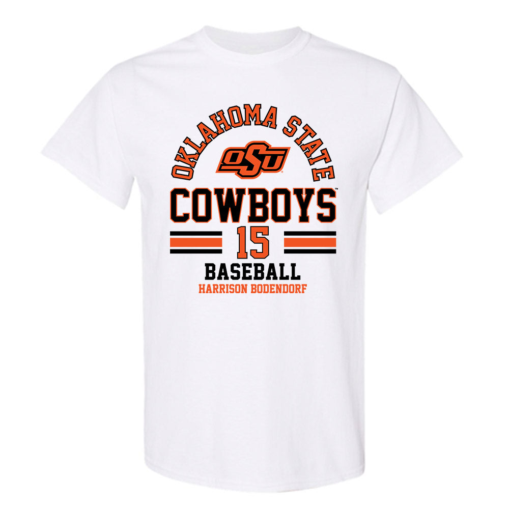 Oklahoma State - NCAA Baseball : Harrison Bodendorf - Classic Fashion Shersey T-Shirt-0