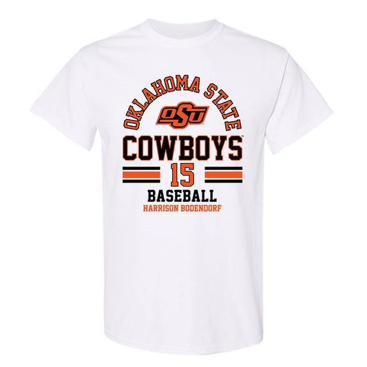 Oklahoma State - NCAA Baseball : Harrison Bodendorf - Classic Fashion Shersey T-Shirt-0