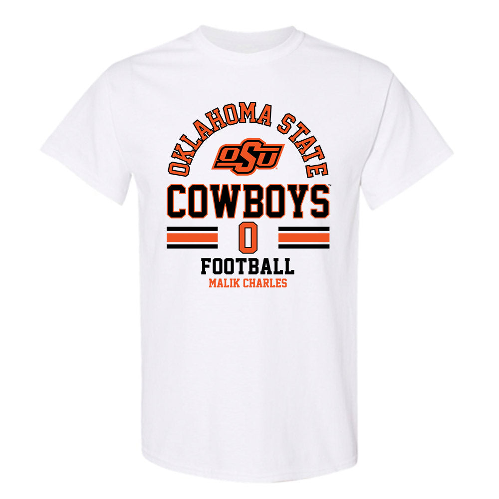 Oklahoma State - NCAA Football : Malik Charles - Classic Fashion Shersey T-Shirt-0