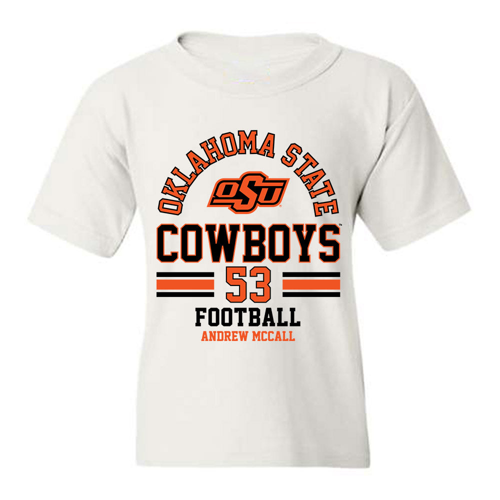 Oklahoma State - NCAA Football : Andrew McCall - Classic Fashion Shersey Youth T-Shirt