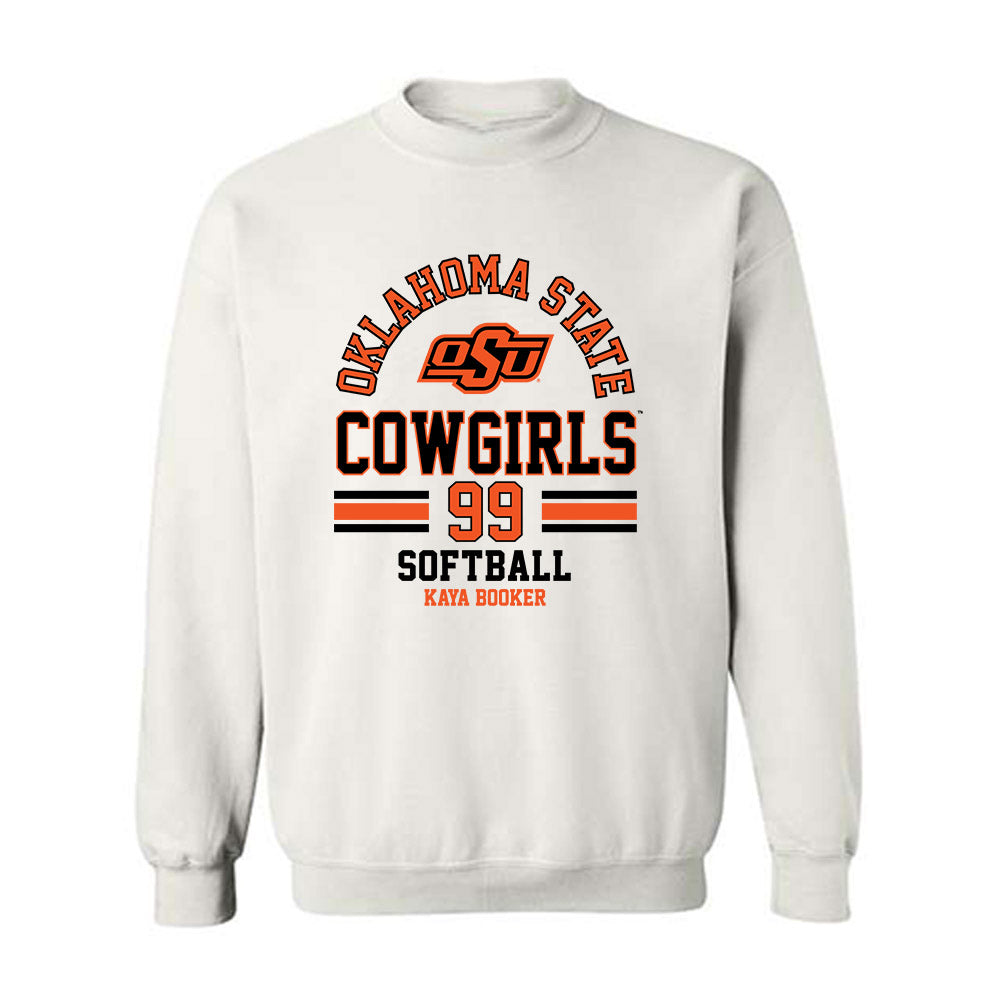Oklahoma State - NCAA Softball : Kaya Booker - Classic Fashion Shersey Crewneck Sweatshirt-0