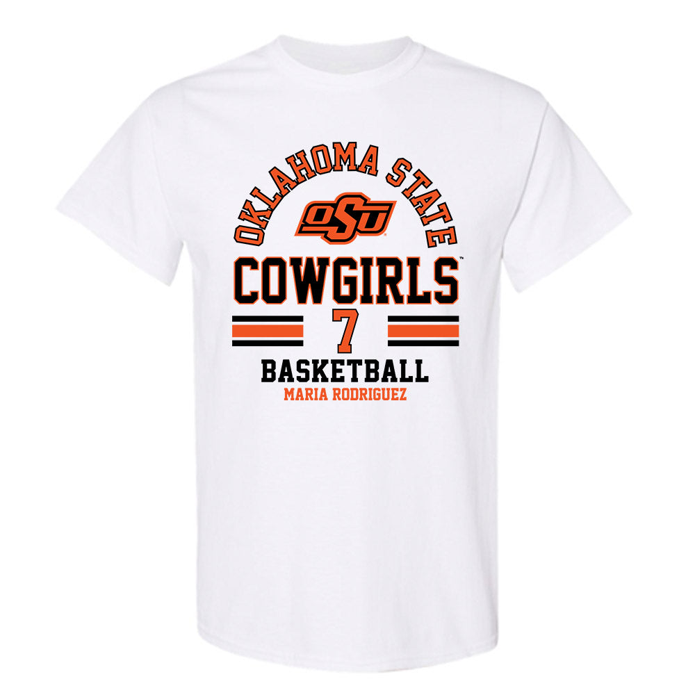 Oklahoma State - NCAA Women's Basketball : Maria Rodriguez - Classic Fashion Shersey T-Shirt-0