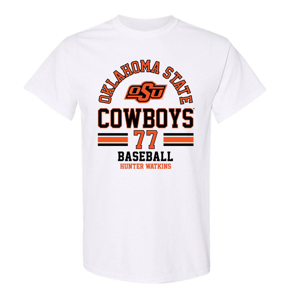 Oklahoma State - NCAA Baseball : Hunter Watkins - Classic Fashion Shersey T-Shirt-0