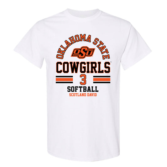 Oklahoma State - NCAA Softball : Scotland David - Classic Fashion Shersey T-Shirt