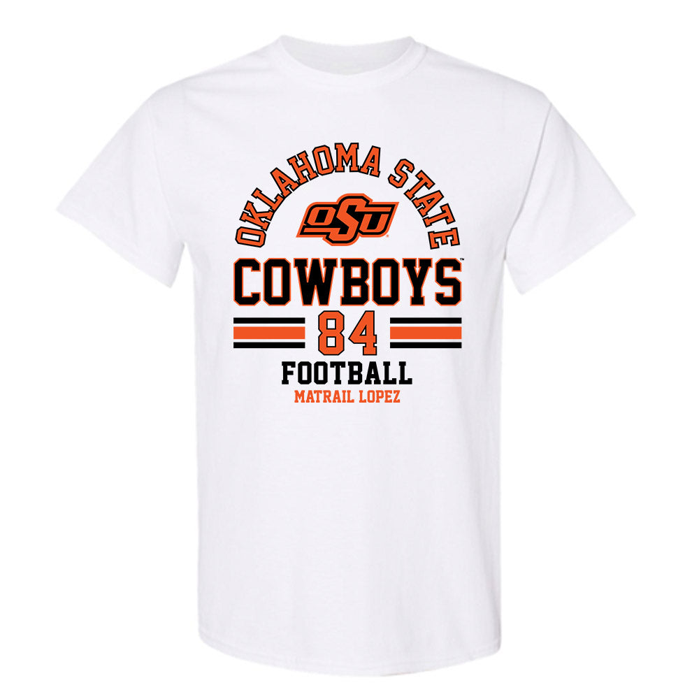 Oklahoma State - NCAA Football : Matrail Lopez - Classic Fashion Shersey T-Shirt-0